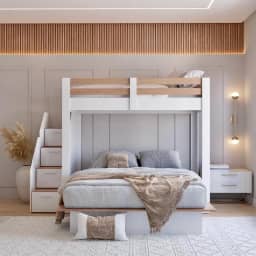 Beliche Casal Family Star Plus Casatema Branco/amadeirado Montana Perfect Wood