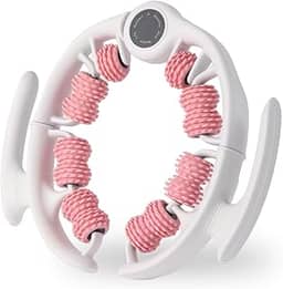 Ferramenta de massagem celulite massageador de drenagem linfática para coxas, pernas e nádegas, rolo anticelulite com alças destacáveis, ferramenta de massagem de fáscia para pele contornada e mais