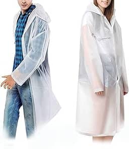 Capa De Chuva com capuz Reforçada Profissional Transparente Johnny Key Eyewear M/G/GG/XG