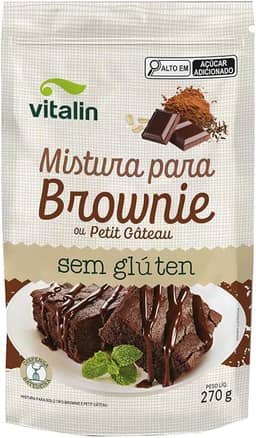 Vitalin Mistura Para Brownie Integral Sem Glúten 270G
