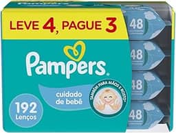 Pampers Lenços Umedecidos Cuidado de Bebê 192 Unidades