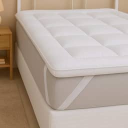 Pillow Top Casal 200 Fios Micropercal - Super Macio, Enchimento Grosso 600g/m², Antipilling, Faixas Elásticas, Fácil de Lavar (Branco, Casal)