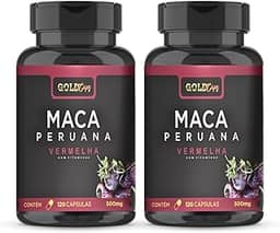 Maca Vermelha 120 Capsulas - Maca Peruana Vermelha 500mg - 2 Unidades