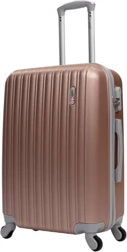Mala de viagem média 23kg Londres Swiss Move Rose