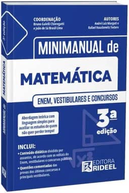 MINIMANUAL DE MATEMÁTICA - ENEM, VESTIBULARES E CONCURSOS