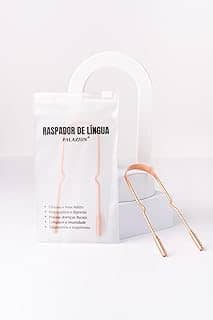 Raspador Limpador de Língua De Cobre 100% Puro Higienizador Palaziun