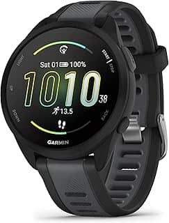 Garmin Relógio Forerunner 165 Music Preto 43mm com Monitor Cardíaco de Pulso e GPS