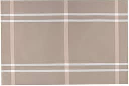 Mimo Style Lugar Americano Retangular Xadrez na Cor Bege 45x30cm para Mesa, Cozinha e Sala de Jantar - Ótimo para Churrasco, Festa e Feriados - Moderno Sofisticado Sustentável e Ecológico