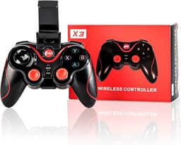 X3 Controlador de jogos Sem fio, USB Controle de Joystick Bluetooth sem fio, Gamepad sem fio para Windows PC/PS3/PS4/Switch/Android Phones/iOS/Tables/TV Boxes/Inteligentes TVs/VR