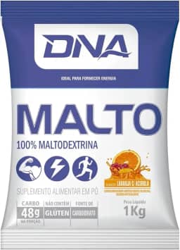 Malto Dextrina 1kg Sabor Laranja com Acerola - Dna Suplementos