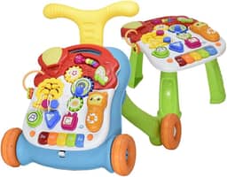 Andador Didatico e Mesinha Infantil Rayo 2 Em 1 (Colorido)