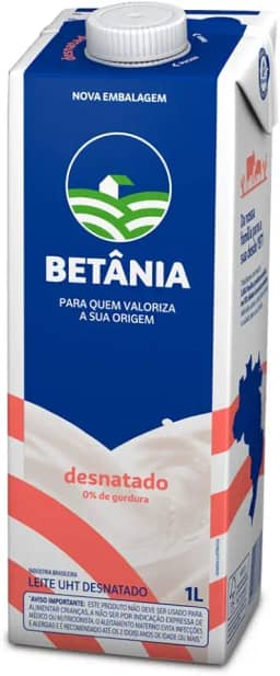 Betânia Leite UHT Desnatado 1L