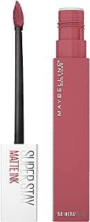 Maybelline SuperStay Matte Ink Batom Líquido Matte Longa Duração 16H com Aplicador Preciso, Não Transfere e Cor Intensa, Acabamento Matte Confortável, Cor 155 Ring Leader Rosa Queimado, 5ml