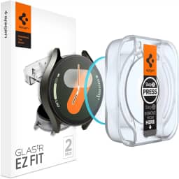 Spigen Protetor de tela de vidro temperado [GlasTR EZ FIT] projetado para Galaxy Watch 7 (40 mm) - pacote com 2