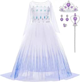 Fantasia de princesa para meninas, Halloween, Carnaval, cosplay, vestido de festa de aniversário, 2-3 anos (etiqueta 100)