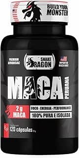 Maca Peruana Negra 120 Capsulas 2000mg Black Pura Premium Importada Para Homens e Mulheres Original 2g Por Dose