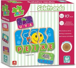 Jogo Soletrando, Madeira Be a Bá, Nig Brinquedos