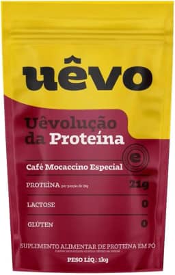Albumina Refil 1kg Sabor Café Mocaccino Uêvo