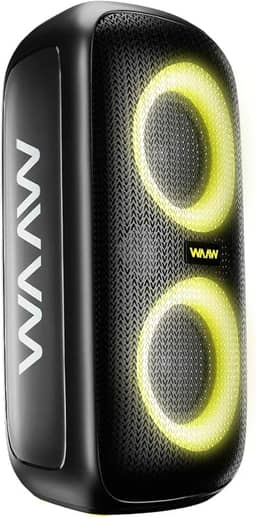 WAAW by ALOK Caixa de Som INFINITE 100 Bluetooth, Tipo Torre, Até 14h de Autonomia, 4 Alto-Falantes, TWS, 100W RMS