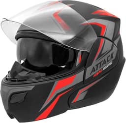 CAPACETE ESCAMOTEÁVEL PRO TORK ATTACK HSA VERMELHO TAM. 56