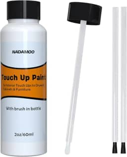 NADAMOO Tinta de retoque de várias superfícies branca, marcador de reparo de tinta de eletrodomésticos para parede, teto, armário, porta, móveis, janelas, obturador e acabamento - 60 ml, com 3 pincéis