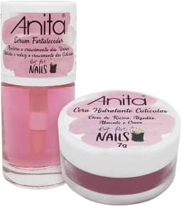 Fortalecedor de Unhas Anita - Kit Tratamento Completo: Base, Sérum e Cera Hidratante - Resistência e Crescimento Acelerado