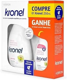 Kit Kronel Sabonete Líquido Íntimo 250ml + 80ml Para Viagem sabonete intimo para viagem
