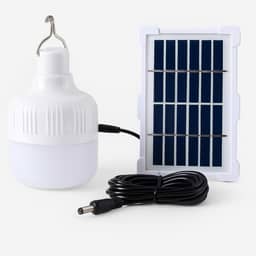 Lâmpada Led Recarregavel Placa Solar De Emergência Bateria Camping Acampamento Barraca Pesca Área Externa