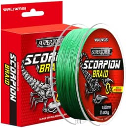 Linha de pesca trançada de alta resistência – 100 m de comprimento com opções de resistência à tração de 9 kg e 11 kg para todas as suas necessidades de pesca
