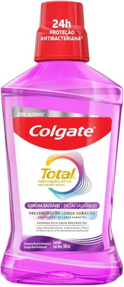Enxaguante Bucal Colgate Total 12 Gengiva Reforçada 500ml, Branco