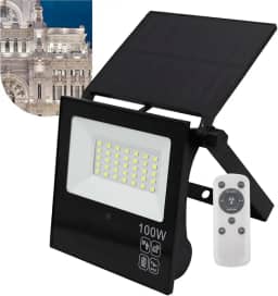 Refletor Solar Led 100w Placa Prova Dágua Dobrável Ajustável