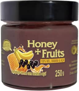 Mel com Açaí e Banana Gold Medal Honey | Mel puro 100% Natural e Saudável | Perfeito para Lanches e Sobremesas | Sem Açúcares ou Aditivos | Sabor Autêntico e Nutritivo | 250g