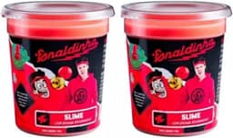 Kit de Slime Lojas Q2 Enaldinho Youtuber com Bolinha Surpresa - Vermelho, Não Obtido - 2 Potes de Slime com Bolinha Surpresa - Infantil Unissex