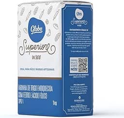 Farinha de Trigo Superiore Tipo 1, Embalagem de 1kg, Globo