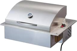 Churrasqueira Elétrica De Embutir Em Inox 304 com Tampa Abafador Steak Grill Grande 220V