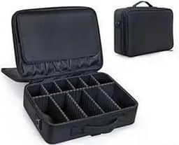 Maleta de Maquiagem e Joia Profissional Case Frasqueira Para Viagem Grande 40cm