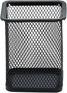 Organizador De Escritorio Aramado P/Caneta Quadrado Pt - 100876