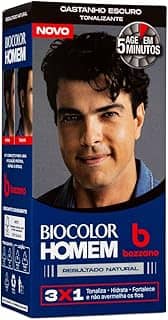 Biocolor Homem Tonalizante De Cabelo Masculino Bozzano Castanho Escuro