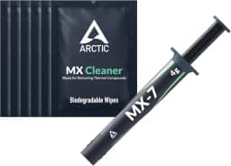 ARCTIC MX-7 (4 g, incluindo MX-Cleaner) - Pasta térmica de desempenho máximo para CPUs, consoles, placas gráficas, laptops, condutividade térmica muito alta, longa durabilidade, não condutor, não