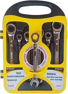 Jogo de Chaves Combinada Com Chave Catraca Com 7 Peças 08 A 19mm