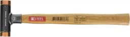 PB Swiss Tools PB-306-24CU Martelo Deadblow de face macia sem recuo de cobre e nogueira - Feito na Suíça
