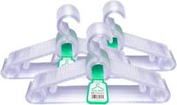 Kit 20 Cabides Acrilicos Transparentes Cabide Antideslizante Resistente Reforçado Resistente Para Roupas Camisetas Calças cintos Gravatas Multifuncional CSCABIDES