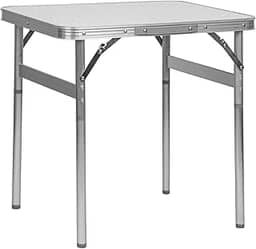 Mesa Dobrável De Alumínio Com Tampo De Mdf, 60 cm x 45 cm, Palisad