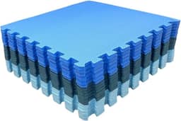 Loja da Maria Tapete Tatame EVA 50x50x1cm 10mm Azul - 12 Unidades