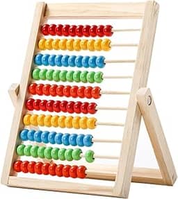 JunZheHub Ábaco de Madeira, Brinquedos de Aprendizagem de Matemática, ábaco de Números para Crianças, ábaco para Viagem Pré-escolar