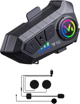 DAGIJIRD Fone de ouvido Bluetooth para capacete, fone de ouvido Bluetooth sem fio para motocicleta