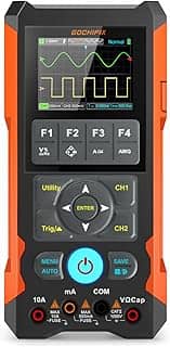 GOCHIFIX Osciloscópio Portátil, Multímetro, Gerador de Forma de Onda 3 Em 1, Osciloscópio Automotivo, 2 Canais, 80 Mhz, Largura de Banda, 200 Msps, Taxa de Amostragem, Gerador de Sinal, Multímetro Dig