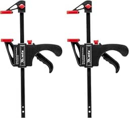 Kit 2 Grampo Sargento Universal Tipo F Aperto Rápido 150x45mm