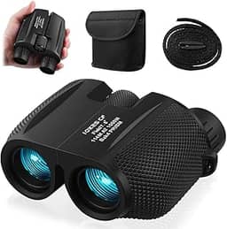 Elyblo Binoculos Profissional Longo Alcance, 10 * 25 Binóculo, Binóculos de Longo Alcance com Prisma BaK4, Binoculo Astronomico Adequado para Transportar