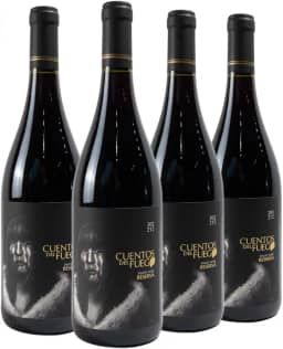Kit com 4 - Vinho Tinto Pinot Noir Reserva Cuentos Del Fuego 750ml